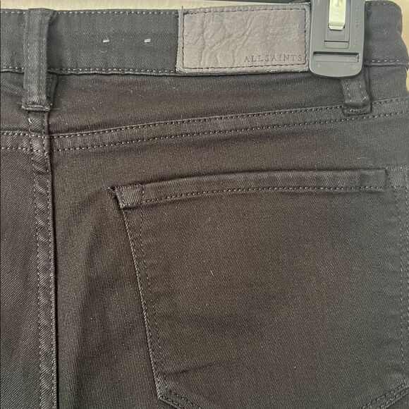 All Saints Mast Jeans Black Skinny in Size 28 - Picture 4 of 16